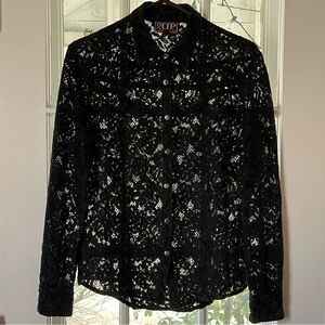 COWGIRL UP Black Lace Western Vibe 100% Cotton Cool Snaps